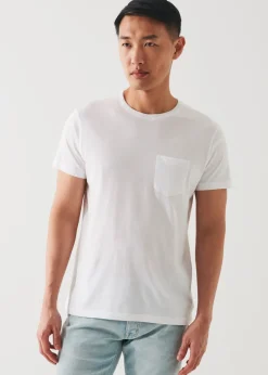 PATRICK ASSARAF Lightweight Pima Cotton Pocket T-Shirt|Men T-Shirts