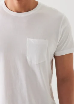 PATRICK ASSARAF Lightweight Pima Cotton Pocket T-Shirt|Men T-Shirts