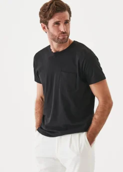 PATRICK ASSARAF Lightweight Pima Cotton Pocket T-Shirt|Men T-Shirts