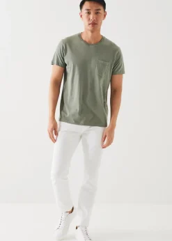 PATRICK ASSARAF Lightweight Pima Cotton Pocket T-Shirt|Men T-Shirts
