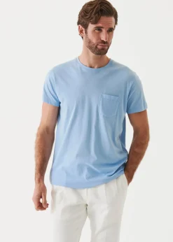 PATRICK ASSARAF Lightweight Pima Cotton Pocket T-Shirt|Men T-Shirts