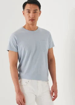 PATRICK ASSARAF Lightweight Pima Cotton Pocket T-Shirt|Men T-Shirts