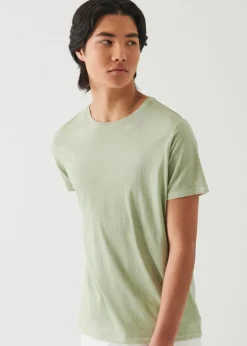PATRICK ASSARAF Lightweight Pima Cotton Spray Wash T-Shirt|Men T-Shirts