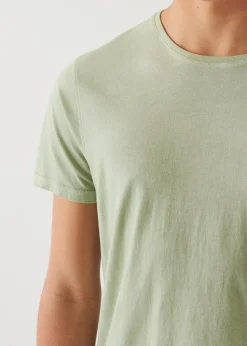 PATRICK ASSARAF Lightweight Pima Cotton Spray Wash T-Shirt|Men T-Shirts