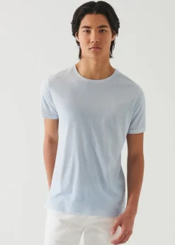 PATRICK ASSARAF Lightweight Pima Cotton Spray Wash T-Shirt|Men T-Shirts