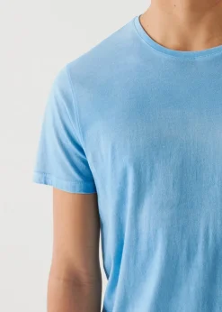PATRICK ASSARAF Lightweight Pima Cotton Spray Wash T-Shirt|Men T-Shirts