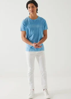 PATRICK ASSARAF Lightweight Pima Cotton Spray Wash T-Shirt|Men T-Shirts