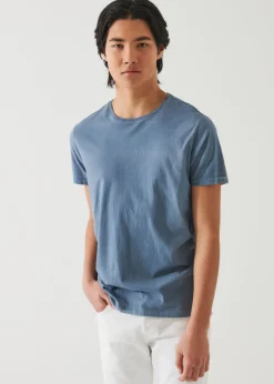 PATRICK ASSARAF Lightweight Pima Cotton Spray Wash T-Shirt|Men T-Shirts