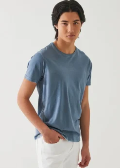 PATRICK ASSARAF Lightweight Pima Cotton Spray Wash T-Shirt|Men T-Shirts