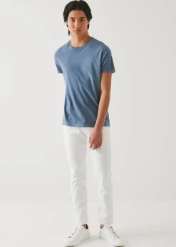 PATRICK ASSARAF Lightweight Pima Cotton Spray Wash T-Shirt|Men T-Shirts
