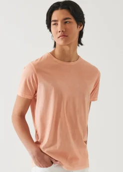 PATRICK ASSARAF Lightweight Pima Cotton Spray Wash T-Shirt|Men T-Shirts