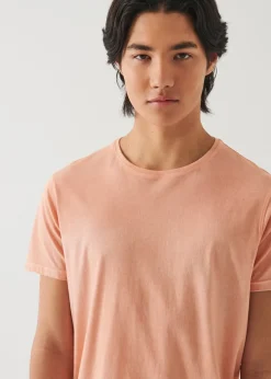 PATRICK ASSARAF Lightweight Pima Cotton Spray Wash T-Shirt|Men T-Shirts