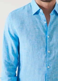 PATRICK ASSARAF Linen Chambray Shirt|Men Shirts