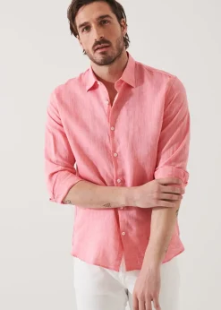 PATRICK ASSARAF Linen Chambray Shirt|Men Shirts