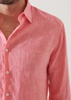 PATRICK ASSARAF Linen Chambray Shirt|Men Shirts