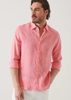 PATRICK ASSARAF Linen Chambray Shirt|Men Shirts