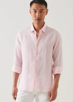 PATRICK ASSARAF Linen Chambray Shirt|Men Shirts