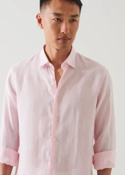 PATRICK ASSARAF Linen Chambray Shirt|Men Shirts