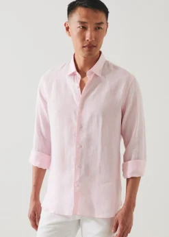 PATRICK ASSARAF Linen Chambray Shirt|Men Shirts