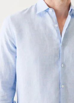 PATRICK ASSARAF Linen Chambray Shirt|Men Shirts
