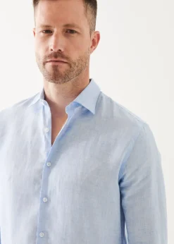 PATRICK ASSARAF Linen Chambray Shirt|Men Shirts
