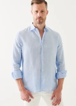 PATRICK ASSARAF Linen Chambray Shirt|Men Shirts