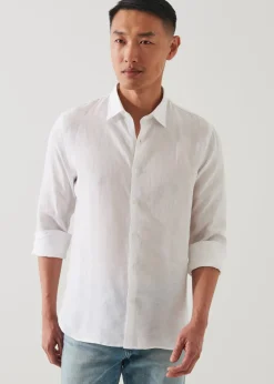 PATRICK ASSARAF Linen Chambray Shirt|Men Shirts