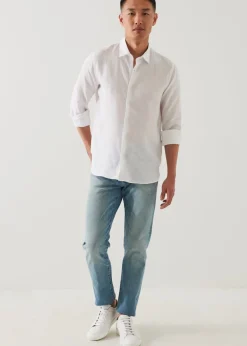 PATRICK ASSARAF Linen Chambray Shirt|Men Shirts