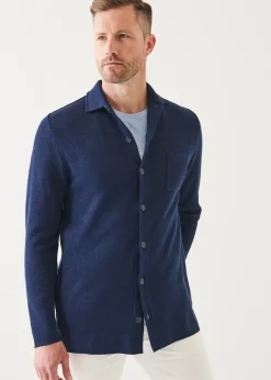 PATRICK ASSARAF Linen Cotton Blend Shirt Jacket|Men Shirt Jackets