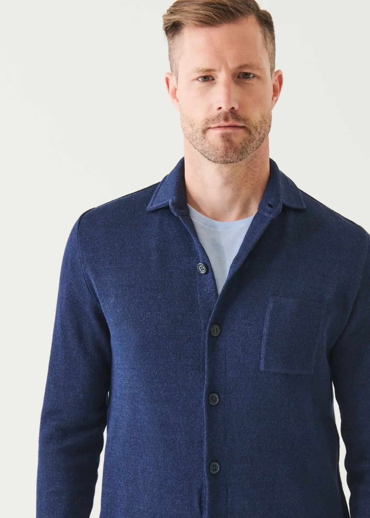 PATRICK ASSARAF Linen Cotton Blend Shirt Jacket|Men Shirt Jackets