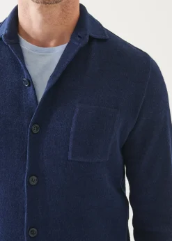 PATRICK ASSARAF Linen Cotton Blend Shirt Jacket|Men Shirt Jackets