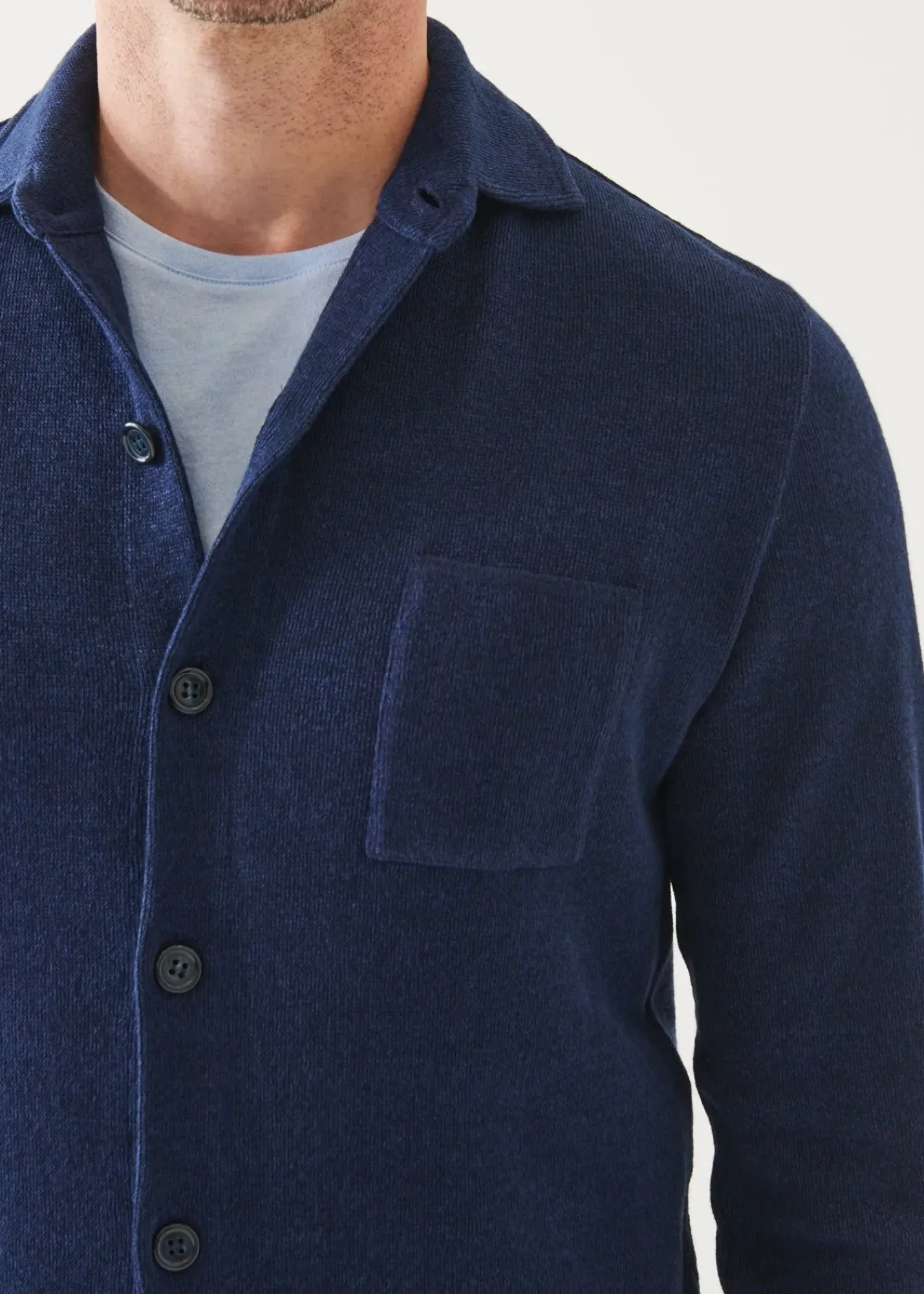 PATRICK ASSARAF Linen Cotton Blend Shirt Jacket|Men Shirt Jackets