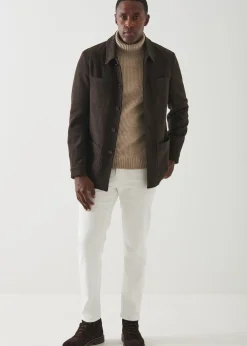 PATRICK ASSARAF Linen Shirt Jacket|Men Shirt Jackets