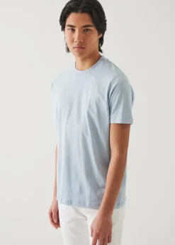 PATRICK ASSARAF Mercerized Pima Cotton High Neck T-Shirt|Men T-Shirts