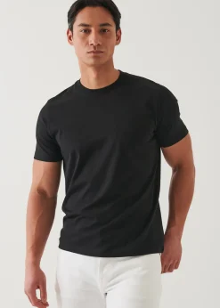PATRICK ASSARAF Mercerized Pima Cotton High Neck T-Shirt|Men T-Shirts