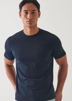 PATRICK ASSARAF Mercerized Pima Cotton High Neck T-Shirt|Men T-Shirts