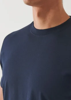 PATRICK ASSARAF Mercerized Pima Cotton High Neck T-Shirt|Men T-Shirts