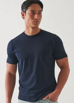 PATRICK ASSARAF Mercerized Pima Cotton High Neck T-Shirt|Men T-Shirts