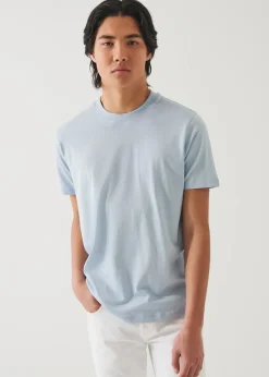 PATRICK ASSARAF Mercerized Pima Cotton High Neck T-Shirt|Men T-Shirts