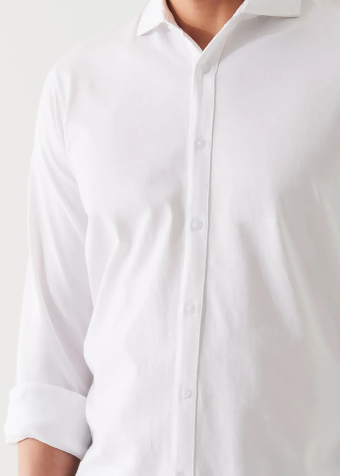 PATRICK ASSARAF Mercerized Pima Cotton Long Sleeve Button Front Shirt|Men Shirts