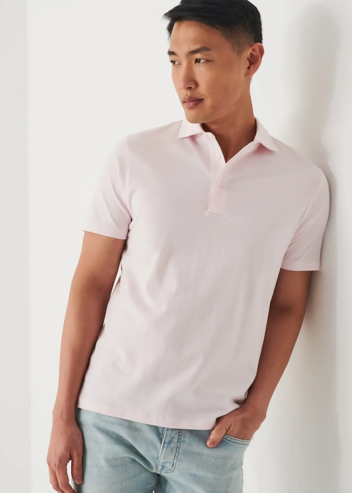 PATRICK ASSARAF Mercerized Pima Cotton Polo|Men Polos