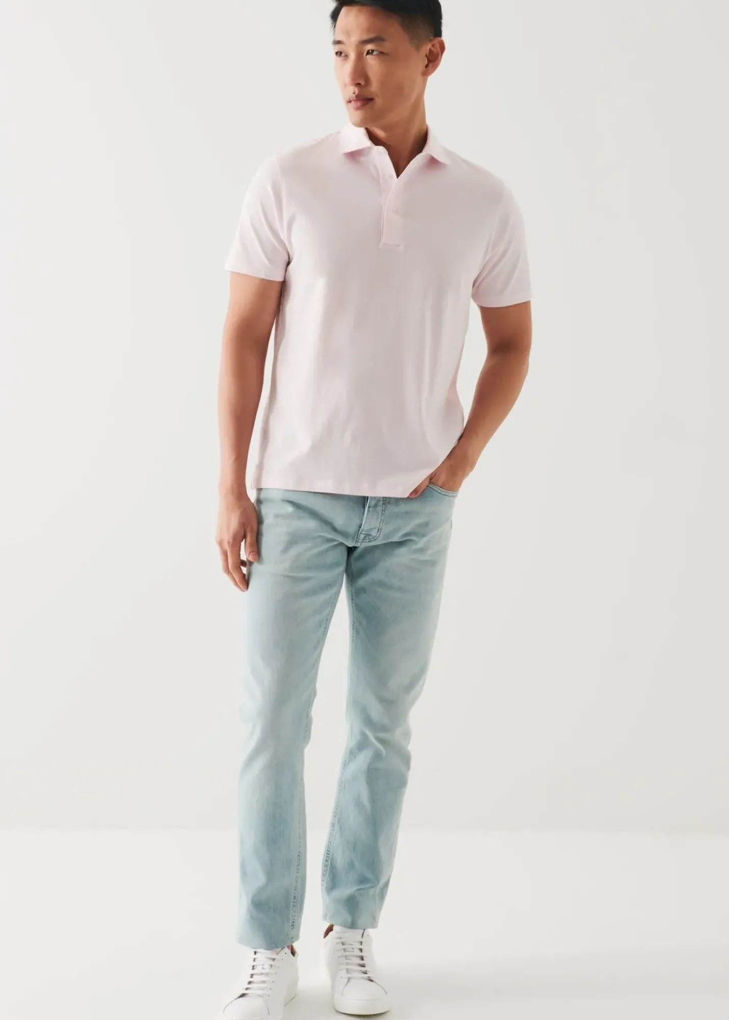 PATRICK ASSARAF Mercerized Pima Cotton Polo|Men Polos