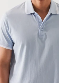 PATRICK ASSARAF Mercerized Pima Cotton Tipped Polo|Men Polos