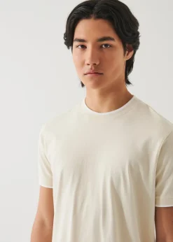 PATRICK ASSARAF Mercerized Pima Cotton Tipped T-Shirt|Men T-Shirts
