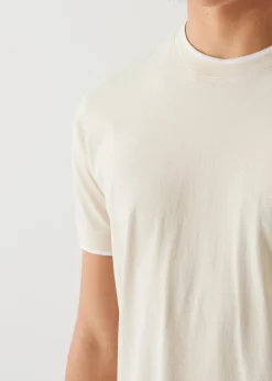PATRICK ASSARAF Mercerized Pima Cotton Tipped T-Shirt|Men T-Shirts