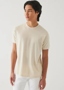 PATRICK ASSARAF Mercerized Pima Cotton Tipped T-Shirt|Men T-Shirts