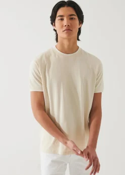 PATRICK ASSARAF Mercerized Pima Cotton Tipped T-Shirt|Men T-Shirts