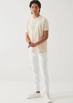 PATRICK ASSARAF Mercerized Pima Cotton Tipped T-Shirt|Men T-Shirts