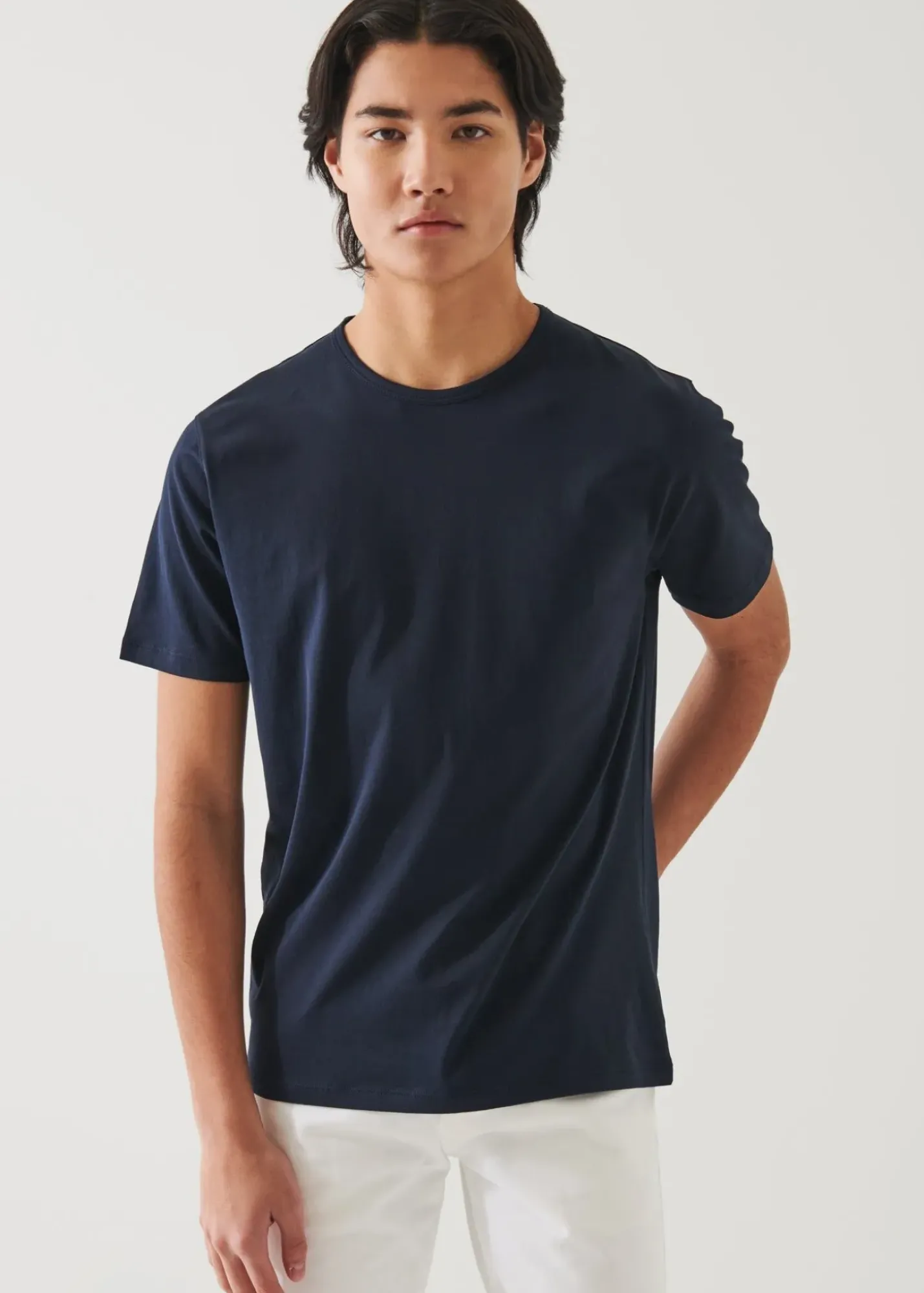 PATRICK ASSARAF Mercerized Pima Cotton T-Shirt|Men T-Shirts