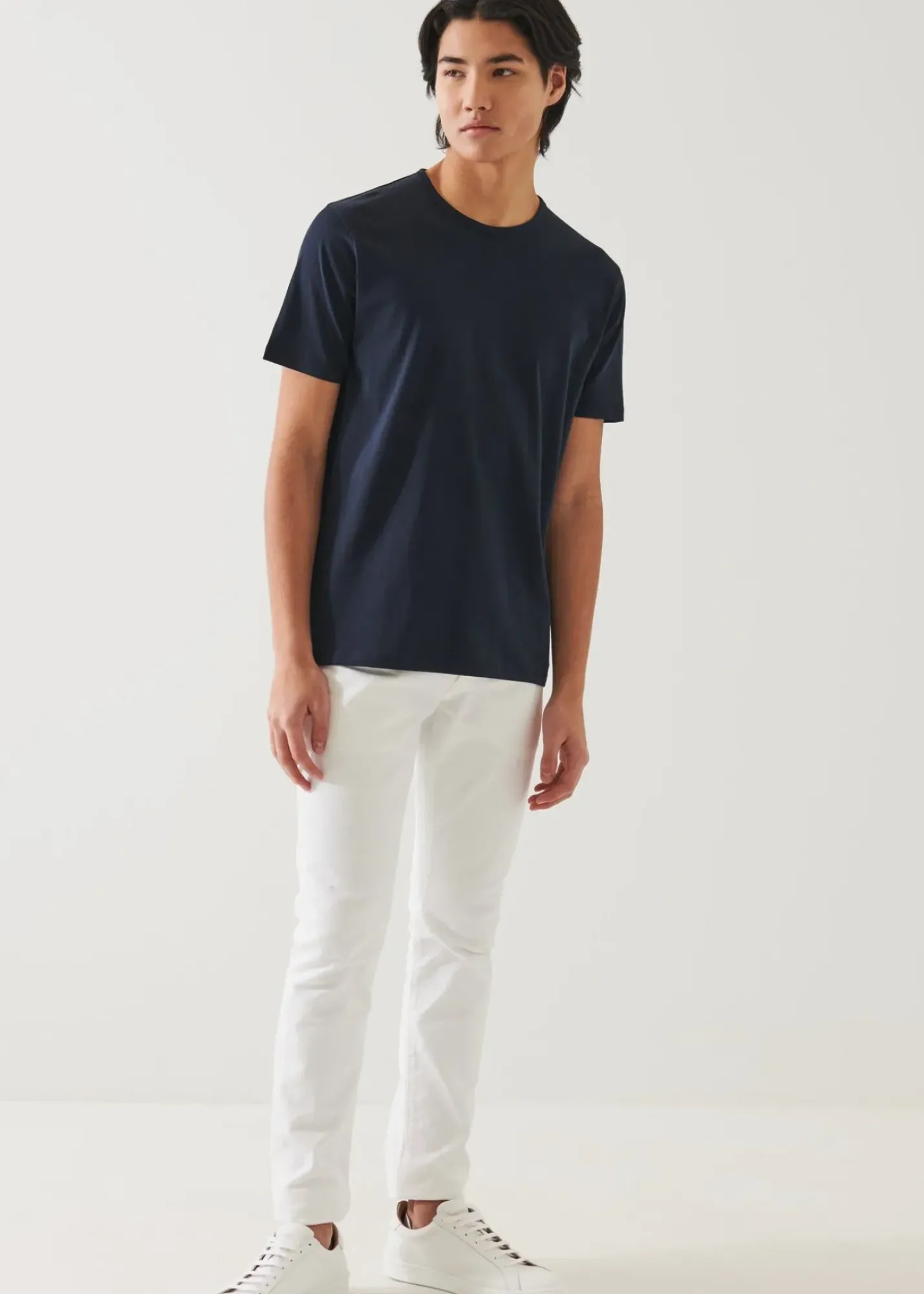 PATRICK ASSARAF Mercerized Pima Cotton T-Shirt|Men T-Shirts
